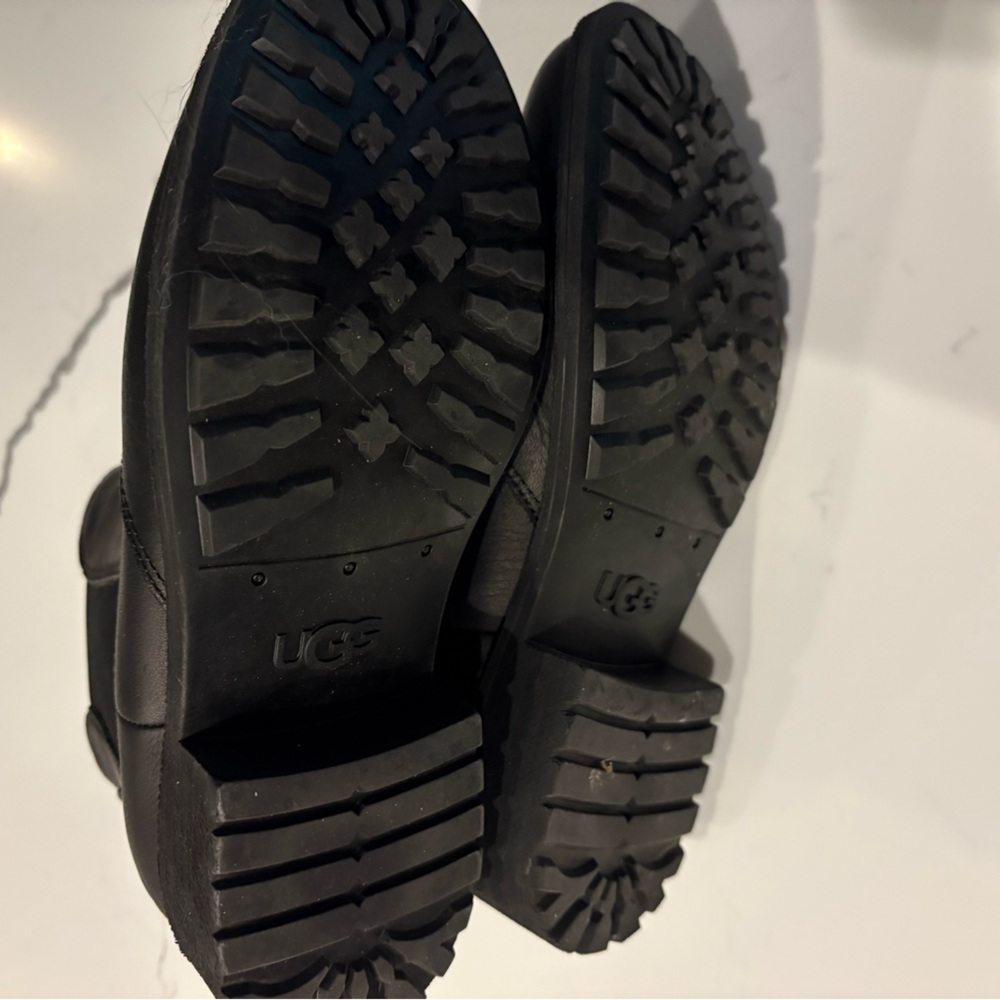 UGG Black Rain Boots, 7.5 - Picture 9 of 10